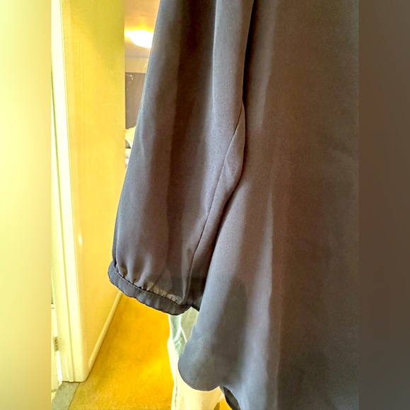 NYDJ navy long sleeve blouse - Picture 2 of 4